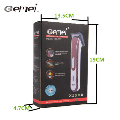 【格美687電動理發器 外貿理發剪 干電雙用電推剪 理發電推子】價格,廠家,圖片,電動理發剪/理發器,義烏市正大電器商行-